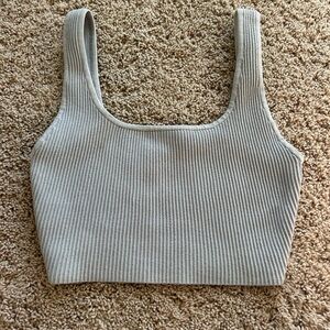 Babaton Contour Squareneck Tank, light grey, xs